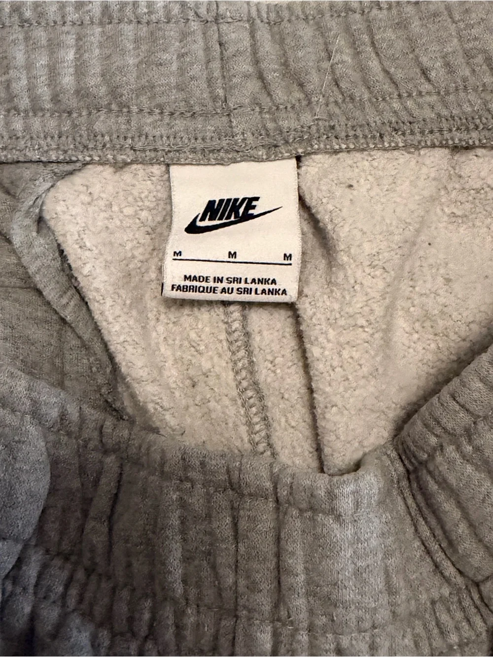 Nike Gray Fleece Straight Leg Sweatpants